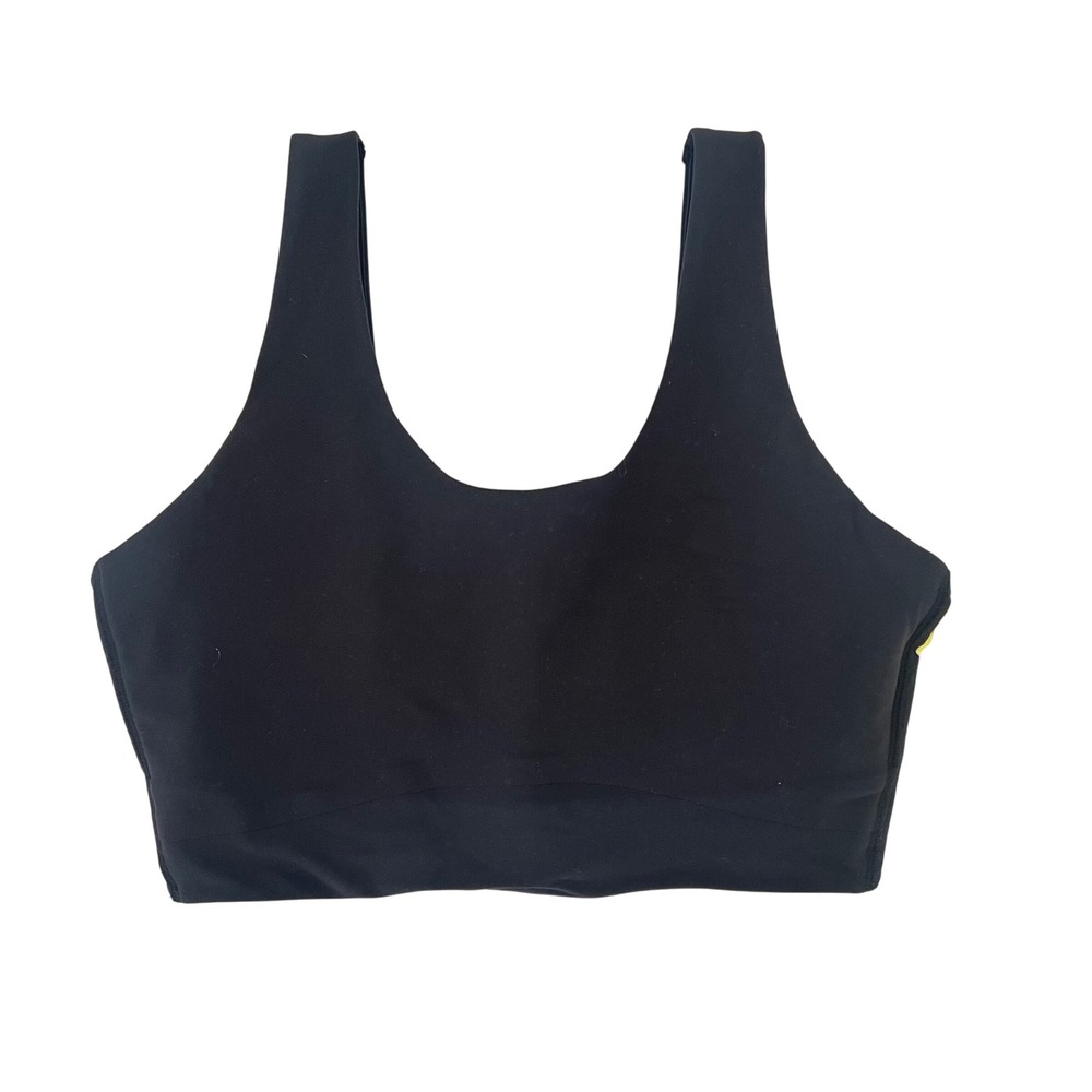 All in Motion Sports Bra Women's Large Black Medium Support NWT Scoop Back